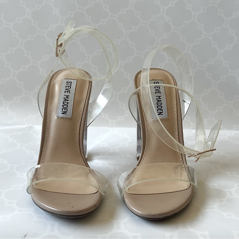 Steve Madden Camille Lucite Heeled Sandal